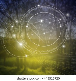 Sacred geometry. Mathematics, nature, and spirituality in nature. The formula of nature. There is no beginning and no end of the Universe, and no beginning and no end of the Life and the Bliss.