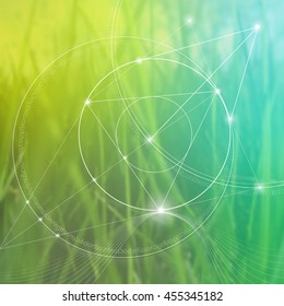 Sacred geometry. Mathematics, nature, and spirituality in nature. The formula of nature. There is no beginning and no end of the Universe, and no beginning and no end of the Life and the Bliss.