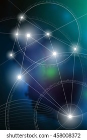 Sacred geometry. Mathematics, nature, and spirituality in Space. The formula of nature. There is no beginning and no end of the Universe, and no beginning and no end of the Life and the Bliss.