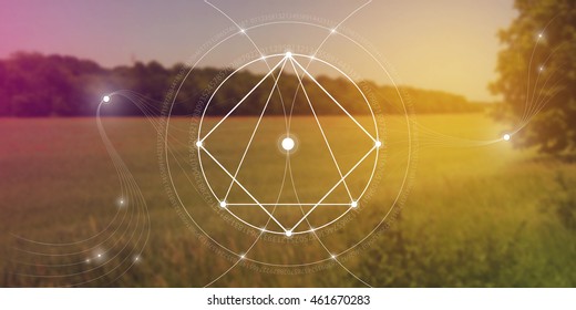 Sacred geometry. Mathematics, nature, and spirituality in nature. The formula of nature. There is no beginning and no end of the Universe, and no beginning and no end of the Life and the Bliss.