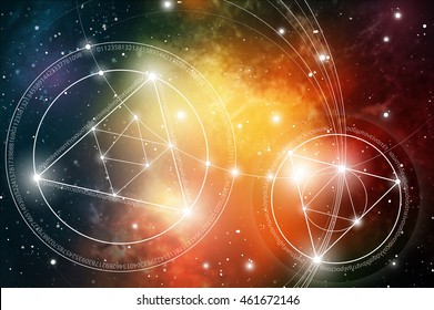 Sacred geometry. Mathematics, nature, and spirituality in Space. The formula of nature. There is no beginning and no end of the Universe, and no beginning and no end of the Life and the Bliss.