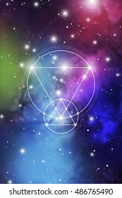 Sacred geometry. Mathematics, nature, and spirituality in Space. The formula of nature. There is no beginning and no end of the Universe, and no beginning and no end of the Life and the Bliss.
