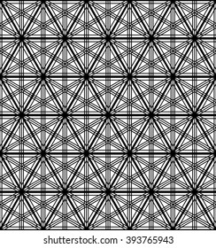 Sacred geometry monochrome pattern. Alchemy, religion, philosophy, spirituality, hipster symbols and elements. Vector Illustration