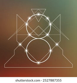 Sacred geometry new age spiritual symbol