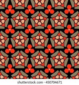 Sacred geometry pattern in vector. Arabic  background