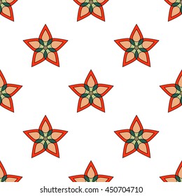 Sacred geometry pattern in vector. Arabic  background