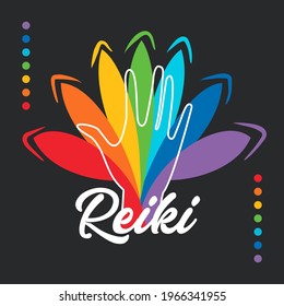 Sacred geometry. Reiki symbol. Reiki vector logo. Spiritual practice.