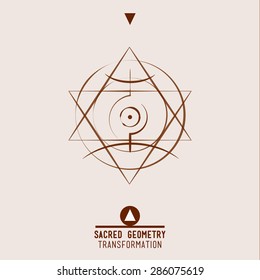 Sacred geometry set of trendy vector Alchemy symbols collection on grunge background. Religion, philosophy, spirituality, occultism, science, magic. Design and tattoo elements.Vector illustration.