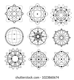 Sacred Geometry Shape Vector Illustration