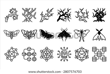 Sacred geometry shapes and pentagrams for esoteric, astrological, and ancient magical spiritual designs.