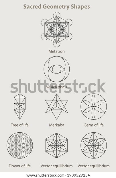 Sacred geometry
shapes, set eight
examples