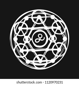 Sacred geometry sign / symbol / element. Alchemy, religion, philosophy, spirituality, hipster symbol and element, geometric shape
