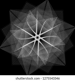 Sacred geometry signs. Set of symbols and elements. Alchemy, religion, philosophy