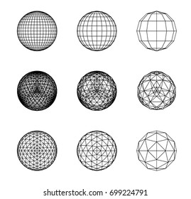 Sacred Geometry. Snub Dodecahedron. Icosahedron. Network Line. Design Spheres.