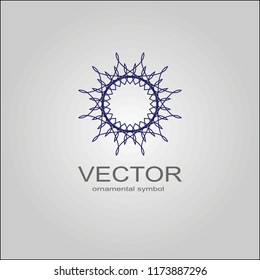  Sacred geometry. Spirograph.Vector elements. Digital watermark.