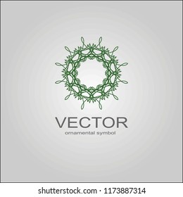  Sacred geometry. Spirograph.Vector elements. Digital watermark.