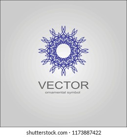  Sacred geometry. Spirograph.Vector elements. Digital watermark.