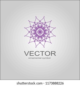  Sacred geometry. Spirograph.Vector elements. Digital watermark.