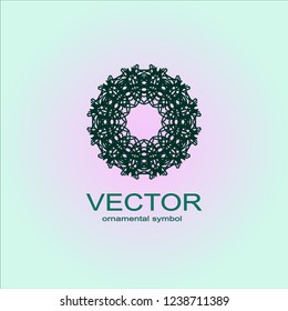  Sacred geometry. Spirograph.Vector elements. Digital watermark.