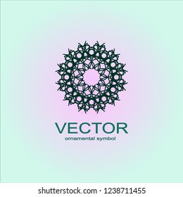  Sacred geometry. Spirograph.Vector elements. Digital watermark.