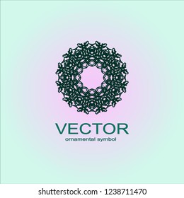  Sacred geometry. Spirograph.Vector elements. Digital watermark.