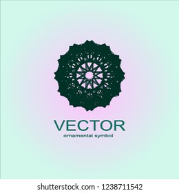  Sacred geometry. Spirograph.Vector elements. Digital watermark.