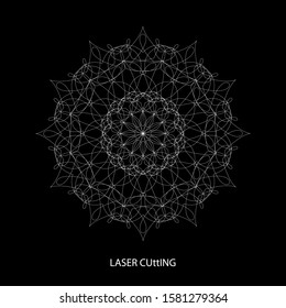 Sacred geometry. Spirograph.Vector elements. Digital watermark.