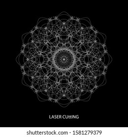 Sacred geometry. Spirograph.Vector elements. Digital watermark.