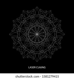 Sacred geometry. Spirograph.Vector elements. Digital watermark.