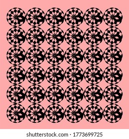 
Sacred geometry, star mandala, vector illustration. geometric black sides that make up the four fold width and height Can be used as wall hangings, banners, motifs, gift cards, icons