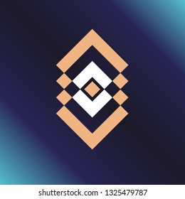 Sacred geometry symbol. Alchemy, religion, philosophy, astrology and spirituality themes. Vector illustration on dark blue background for posters, websites, engraving and much more.