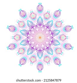 Sacred geometry symbol with all seeing eye in acid colors. Mystic, alchemy, occult concept. Design for indie music cover, t-shirt print, psychedelic poster, flyer. Astrology, esoteric, religion. 