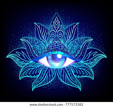 sacred geometry symbol all seeing eye stock vector royalty free