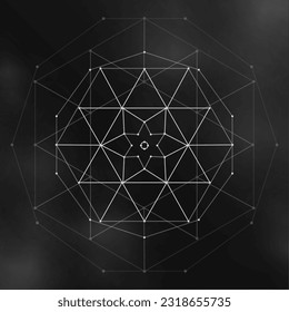 sacred geometry symbol background experience spiritual energy vector 