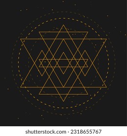 sacred geometry symbol background for your ancient philosophy vector