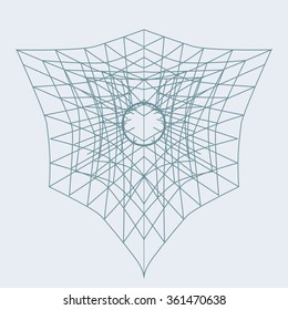 Sacred geometry symbol or element. Alchemy, religion, philosophy, astrology and spirituality themes