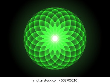 Sacred Geometry Symbol, Vector Illustration.