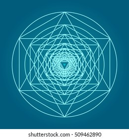 Sacred geometry symbols and elements background. Cosmic, universe, big bang, alchemy, religion, philosophy, astrology, science, physics, chemistry and spirituality themes. Matter, space, time.