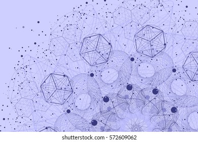 Sacred geometry symbols and elements background. Cosmic, universe, big bang, alchemy, religion, philosophy, astrology, science, physics, chemistry and spirituality themes. Mandala illustration.