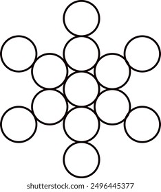 sacred geometry symbols vector illustration 