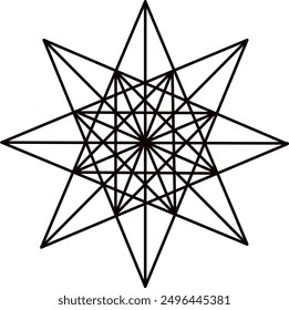 sacred geometry symbols vector illustration 