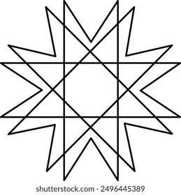 sacred geometry symbols vector illustration 