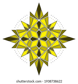 Sacred geometry. Vector color geometric mandala. Geometric shapes. Vector illustration