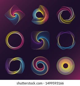 Sacred geometry vector design elements. Alchemy, religion, philosophy, spirituality, hipster symbols and elements