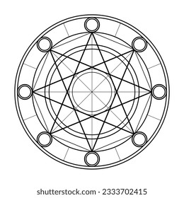 Sacred Geometry Vector Design Elements. This religion, philosophy, and spirituality symbols. the world of geometric mystic mandalas. intricately illustrations.