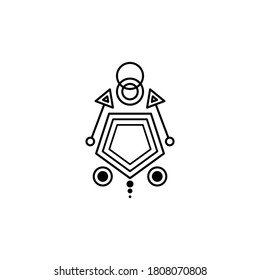 sacred geometry vector design template illustration