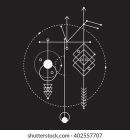 Sacred geometry. Vector graphic symbols and elements