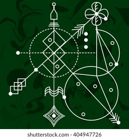 Sacred geometry. Vector graphic symbols and elements