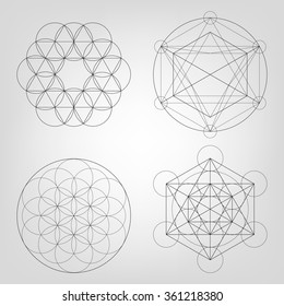 Sacred Geometry. Vector Illustration