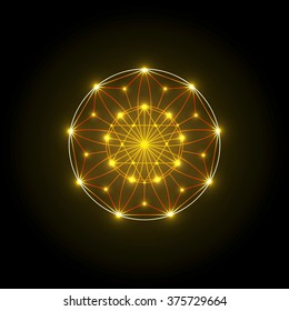 Sacred Geometry. Vector Illustration